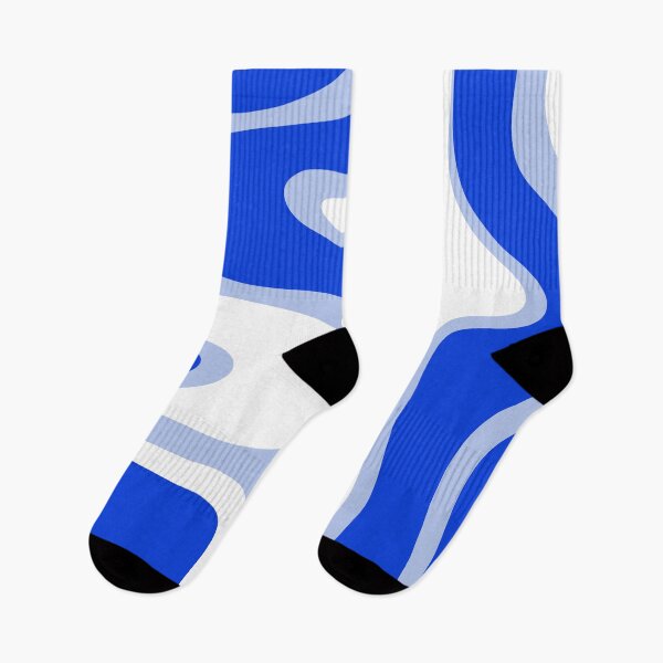 Item preview, Copacetic Retro Abstract Royal Blue Light Blue White designed and sold by kierkegaard.
