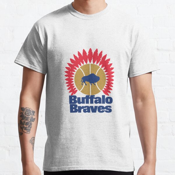 Buffalo Braves 70's Basketball Retro Team Logo T Shirt S White