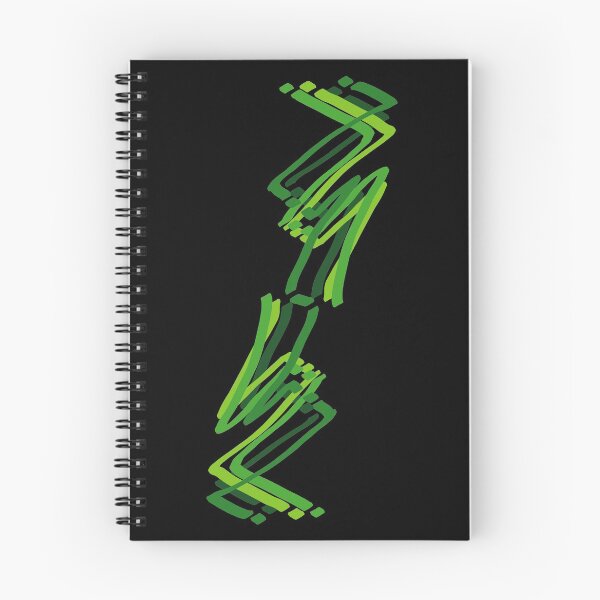 Item preview, Abstract Paint Strokes Green Zig Zag Pattern designed and sold by that5280lady.