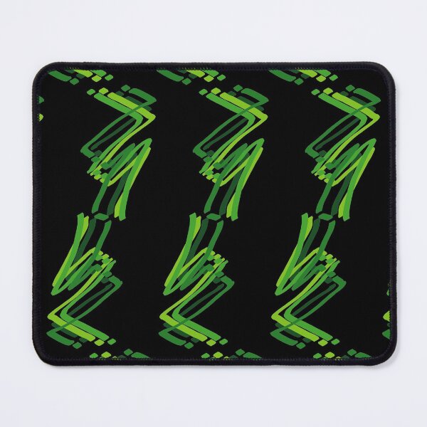 Item preview, Abstract Paint Strokes Green Zig Zag Pattern designed and sold by that5280lady.