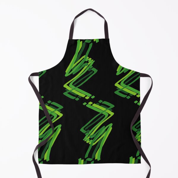 Item preview, Abstract Paint Strokes Green Zig Zag Pattern designed and sold by that5280lady.