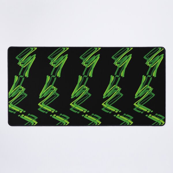 Item preview, Abstract Paint Strokes Green Zig Zag Pattern designed and sold by that5280lady.