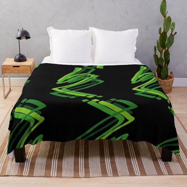 Item preview, Abstract Paint Strokes Green Zig Zag Pattern designed and sold by that5280lady.