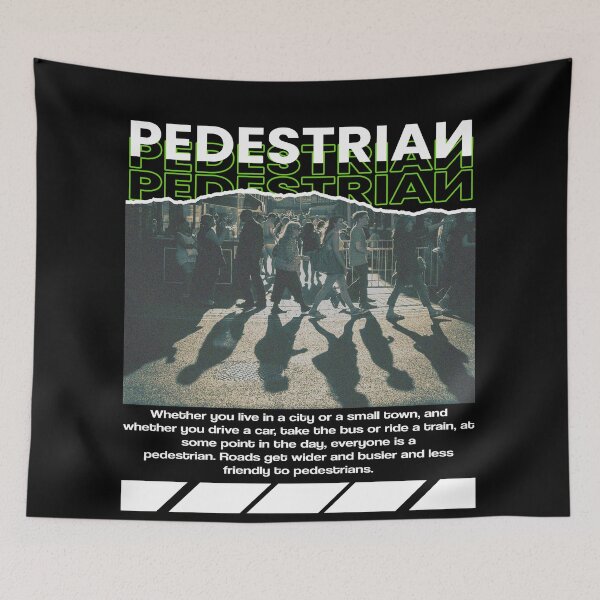 Item preview, PEDESTRIAN T-SHIRT designed and sold by RUZMA.