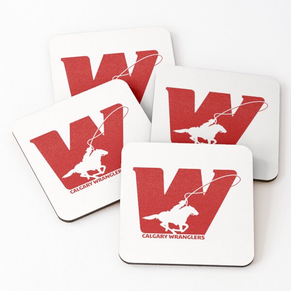 Artikelvorschau, Calgary Wranglers Western Hockey League (WHL) Vintage-Logo entworfen und verkauft von A Little Bit of Everything.