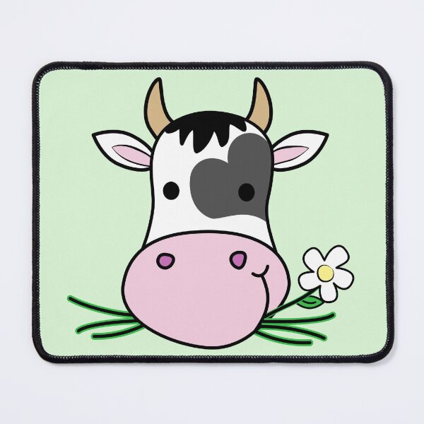 Item preview, Cute Happy Cow Mint Green designed and sold by NoBonesLife.