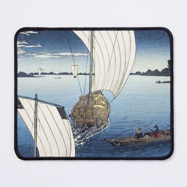 Item preview,  Edo River (1923) print in high resolution by Hiroaki Takahashi. designed and sold by CristalleLisa.