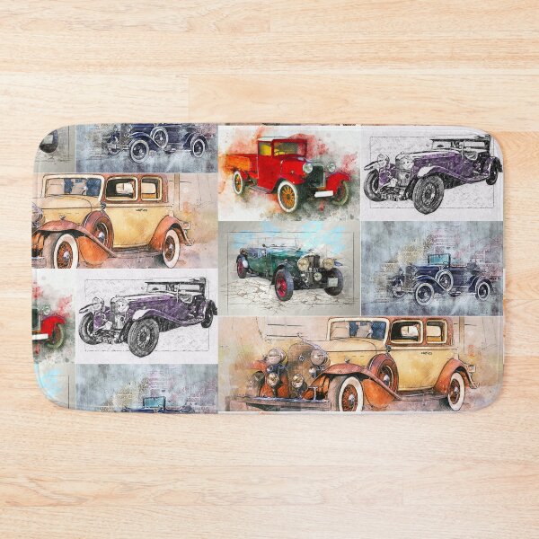 Item preview, Classic Vintage Cars Montage #4 designed and sold by Krispsm.