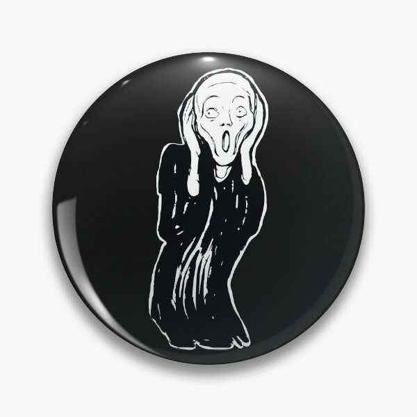 Item preview, The Scream  minimalized Black and White designed and sold by pelagio.