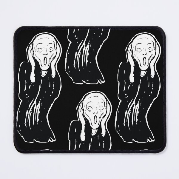 Item preview, The Scream minimalized Black and White designed and sold by pelagio.