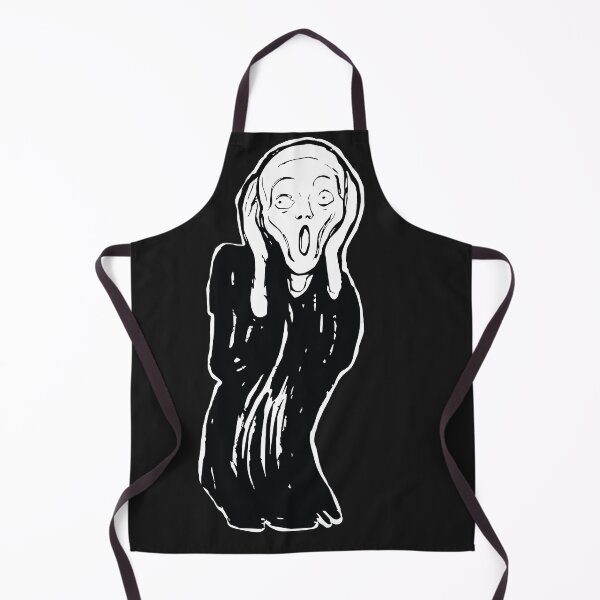 Item preview, The Scream minimalized Black and White designed and sold by pelagio.