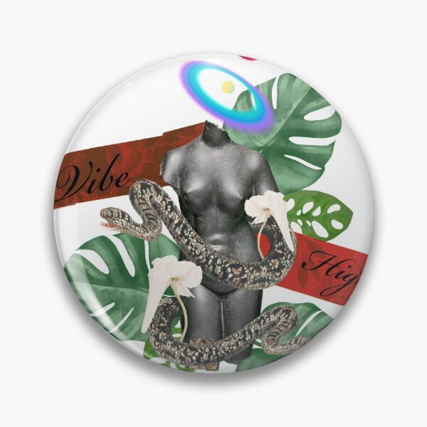 Item preview, Vibe high Greek  stone and nature with snakes and trippy flower designed and sold by VantaTheArtist.