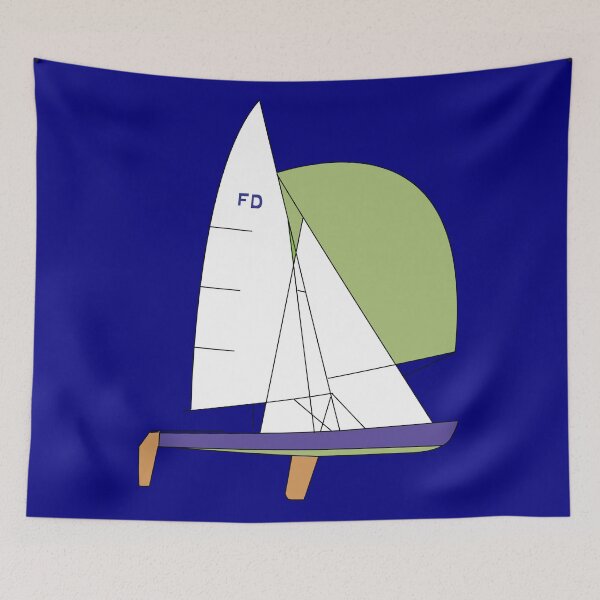 Item preview, Flying Dutchman Sailboat - Purple designed and sold by CHBB.