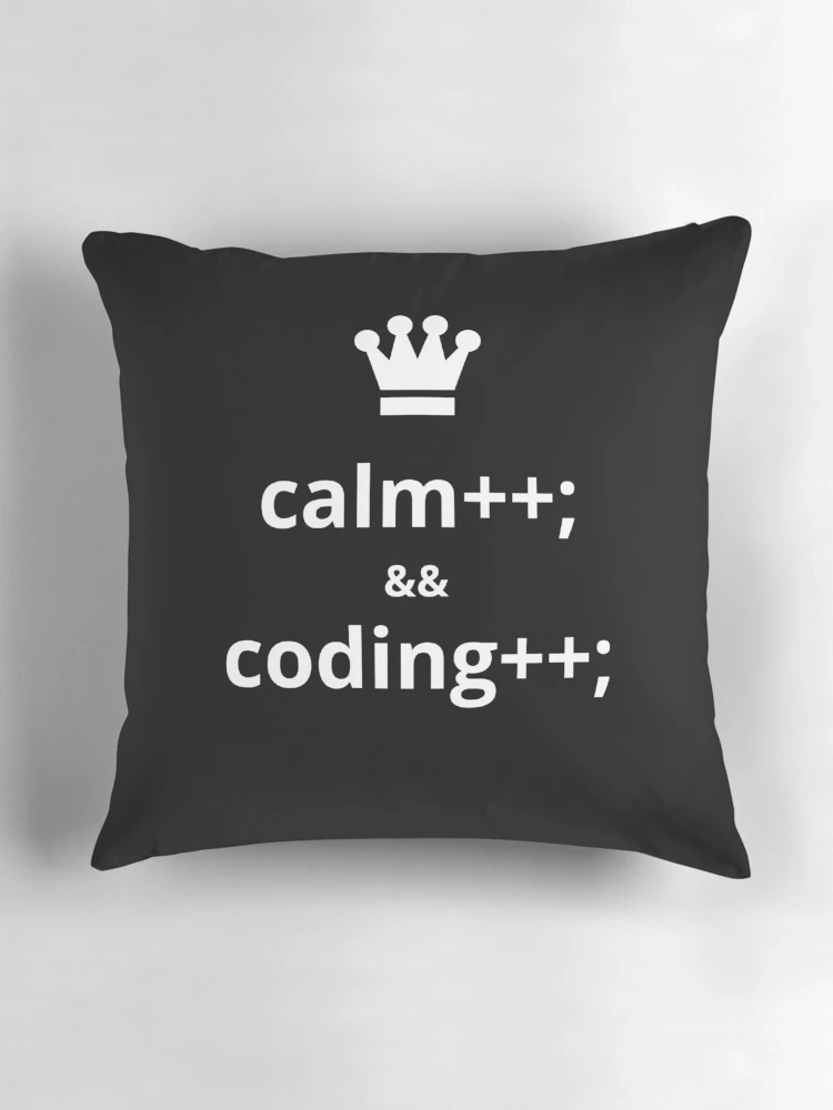 Thumbnail 3 of 4, Pillow, Computer Geek Keep Calm And Code More designed and sold by ComputerGeeksTs.