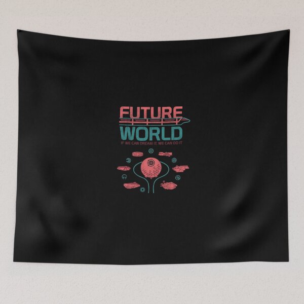 Item preview, Future World Map designed and sold by retrocot.