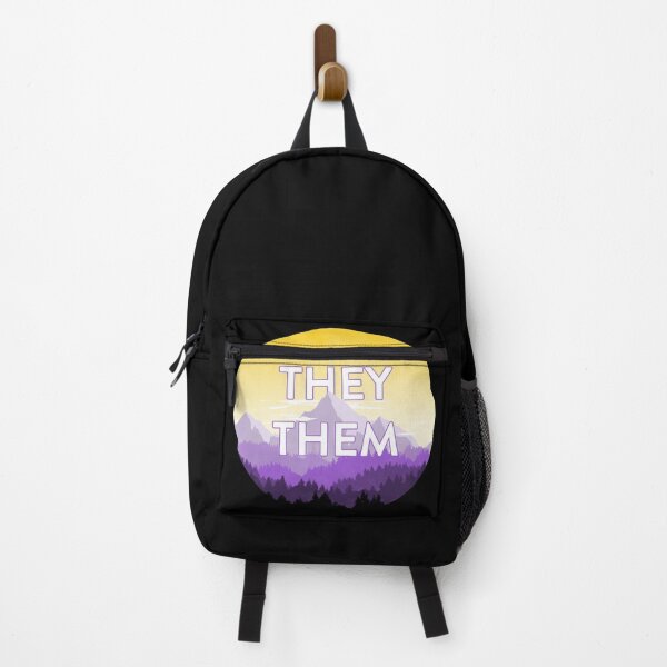 Item preview, They/Them Pronouns (Non-Binary Pride Flag Landscape) designed and sold by Albrithr.