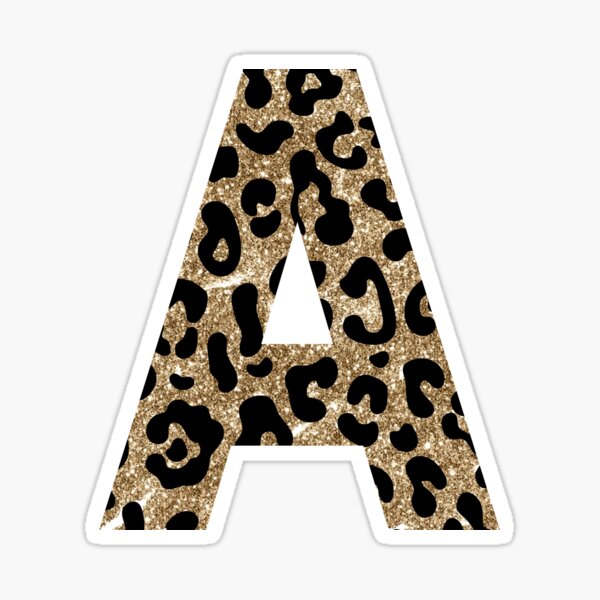 Item preview, Letra A Estampado Animal Leopardo Dorado Metalizado designed and sold by brookemiller801.