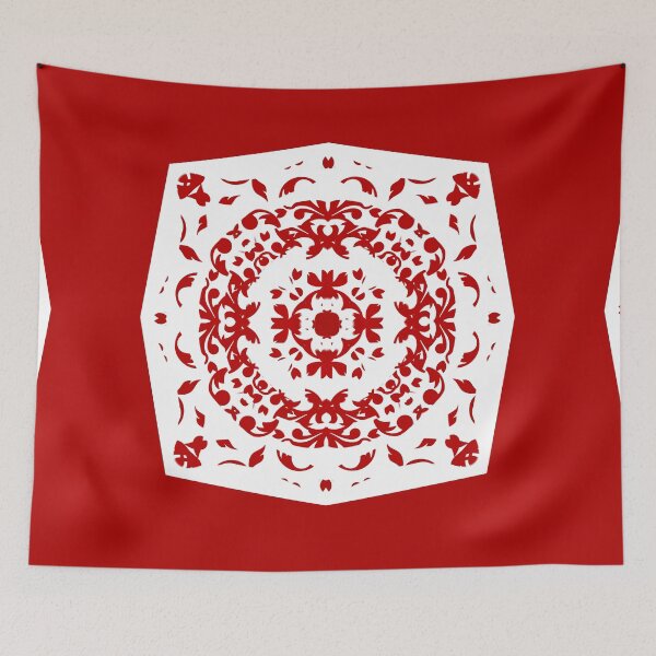 Item preview, Red quilt block designed and sold by KathyLav.