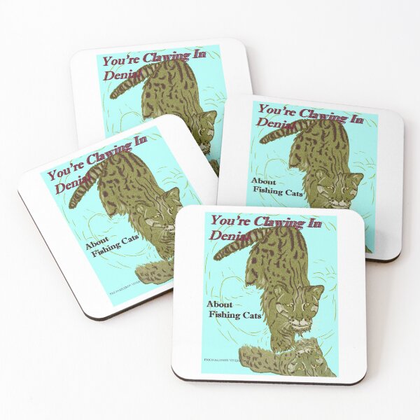 Item preview, You're clawing denial about fishing cats Prionailurus viverrinus designed and sold by NatureDesigned.