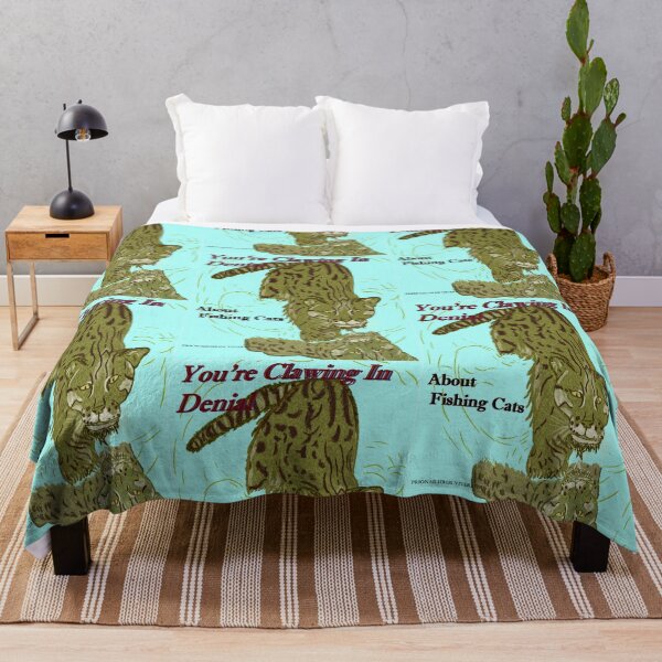 Item preview, You're clawing denial about fishing cats Prionailurus viverrinus designed and sold by NatureDesigned.