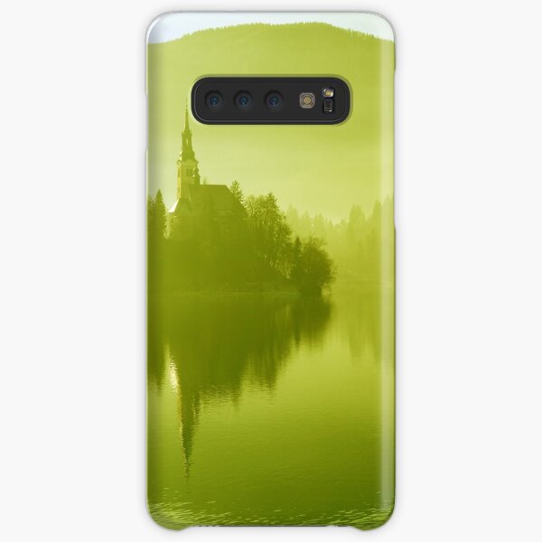 Church in mist on Lake Bled Slovenia Samsung Galaxy Snap Case