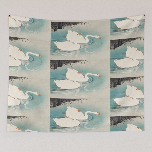 Item preview, Geese amid Reeds (1928) by Ohara Koson  designed and sold by CristalleLisa.