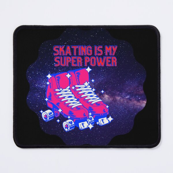 Item preview, Skating is my Super Power bright roller skates designed and sold by SkateGalaxy.