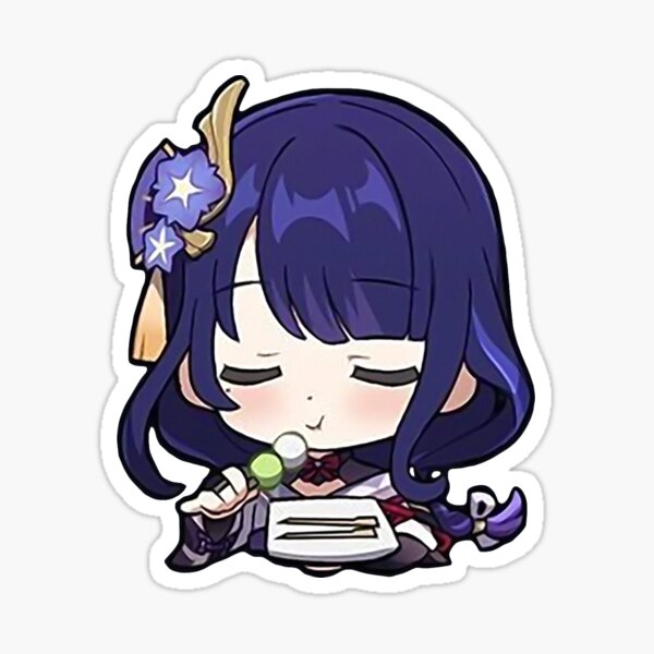 Raiden Shogun / Baal | Genshin Impact Sticker "Eating" Sticker