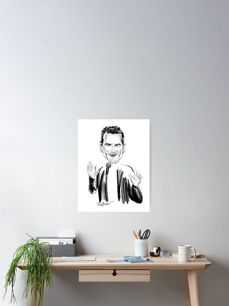 Thumbnail 2 of 3, Poster, Norm and microphone. designed and sold by ryanbiddle.