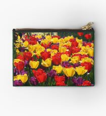 Bright, Colorful Tulips Studio Pouch