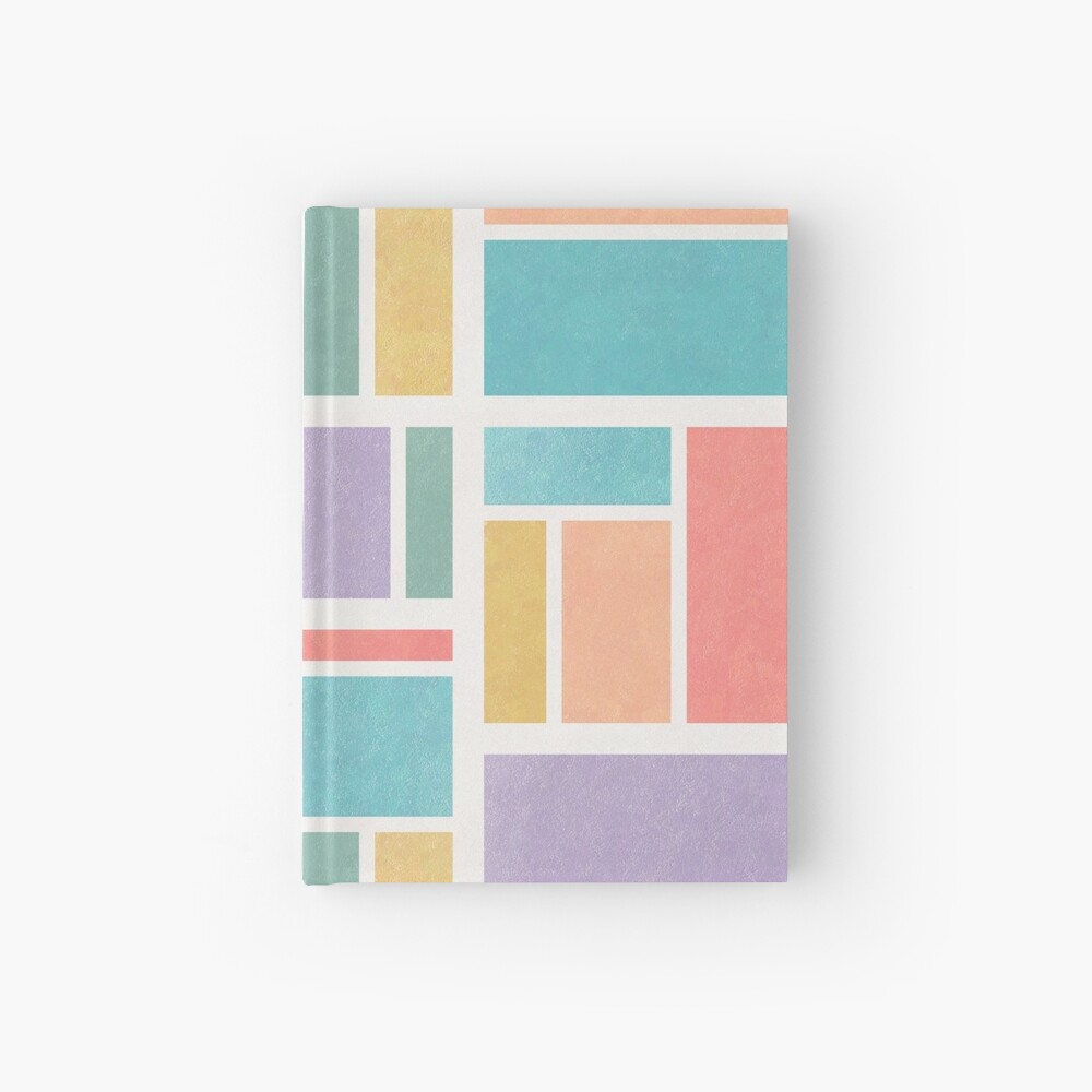 notebook cover with colorful pastels
