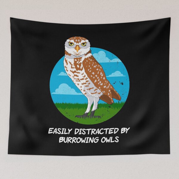 Item preview, Birding Birdwatching Easily Distracted By Burrowing Owls graphic designed and sold by jakehughes2015.
