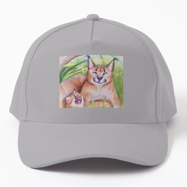 Happy floppa baby and mom - Caracals Baseball Cap