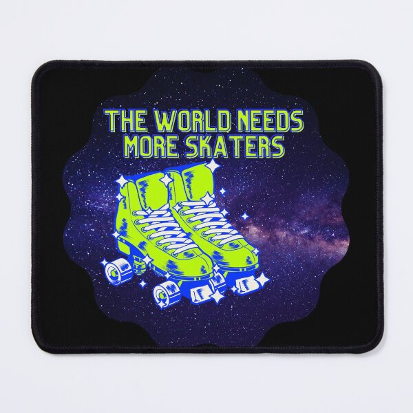 Item preview, The world needs more skaters bright roller skates designed and sold by SkateGalaxy.