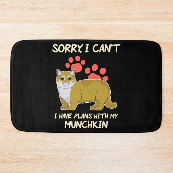 Item preview, Funny Pet Owner Plans With My Munchkin Cat print designed and sold by jakehughes2015.