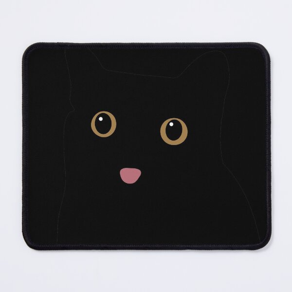 Void Black Cat Blep - Funny Cat Memes Mouse Pad