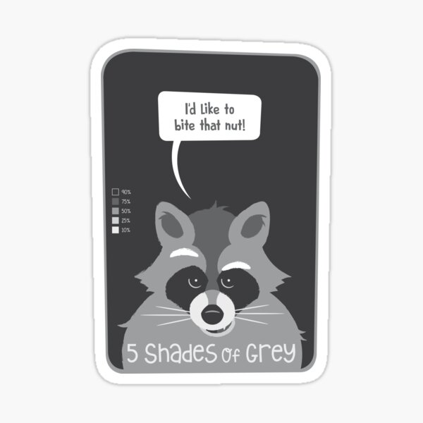 Five Shades of Grey Sticker