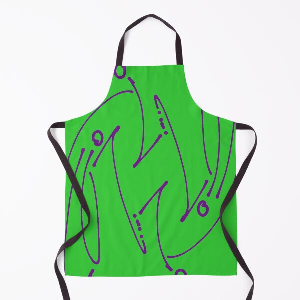 Item preview, Purple Pattern Graffiti Style Drawing on Lime Green designed and sold by that5280lady.