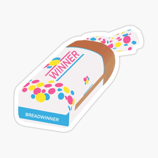 Breadwinner Pink Sticker