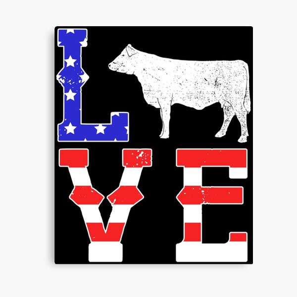 Item preview, Love American Flag Patriotic Cow Farming Hereford Cattle graphic designed and sold by jakehughes2015.