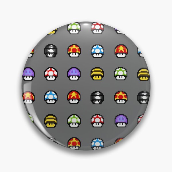 Item preview, Retro Pixels Design - Mushroom Pattern designed and sold by epinkb.