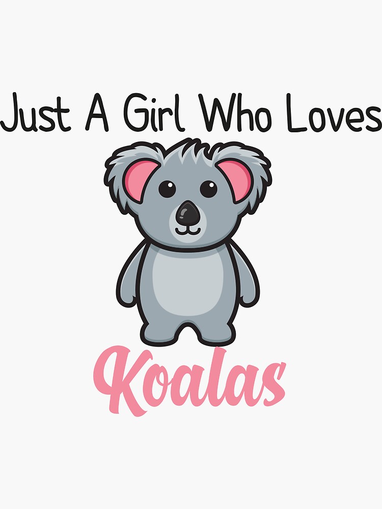 T-shirt 'Just A Girl Who Loves Koalas' - Funny - Homme/Femme