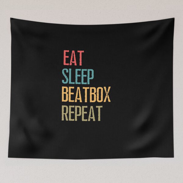 Item preview, eat sleep beatbox repeat shirt designed and sold by SukanyaShop.