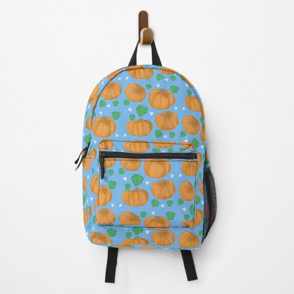 Item preview, Orange Pumpkins in Blue designed and sold by Ashley Gagnon.