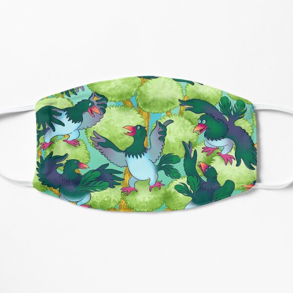 Kereru Flock in a Tree Flat Mask