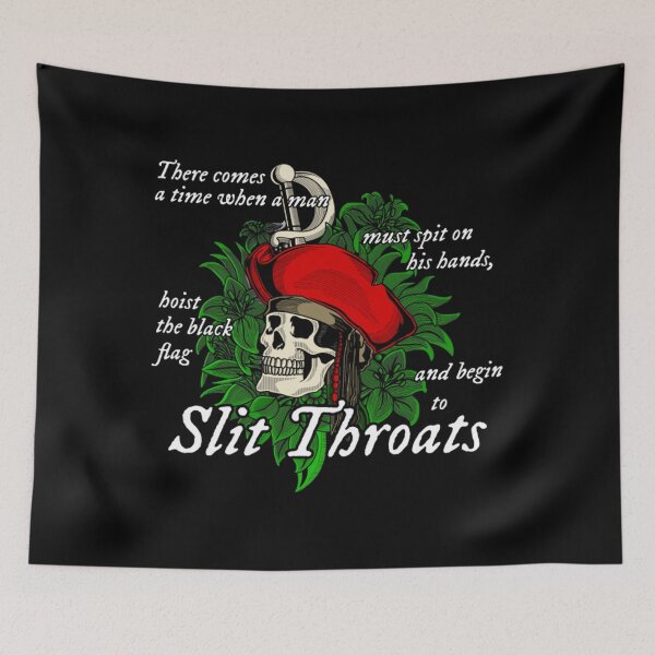 Aperçu de l'œuvre T-shirt PirateCitation de pirate et de gorges fendues créée et vendue par SionPikaka.