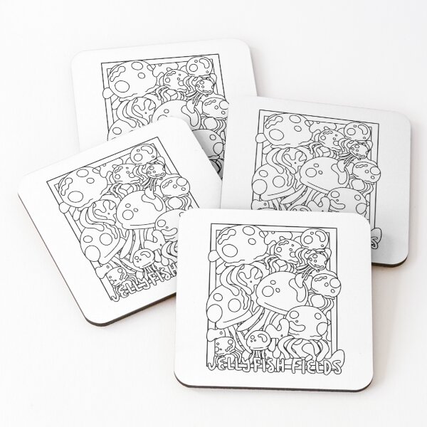 Item preview, Jellyfish Fields Line Art designed and sold by Kaydee Mick.