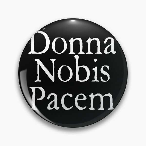 Item preview, Donna Nobis Pacem: Grant Us Peace (Latin) White Text designed and sold by TheCatholicLady.
