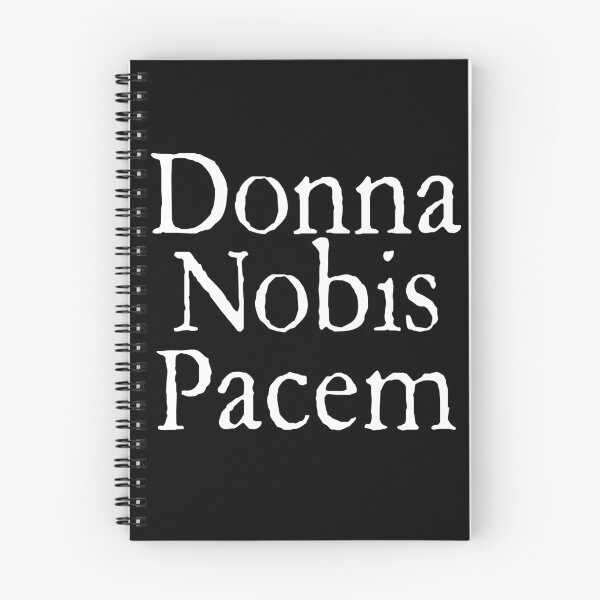 Item preview, Donna Nobis Pacem: Grant Us Peace (Latin) White Text designed and sold by TheCatholicLady.