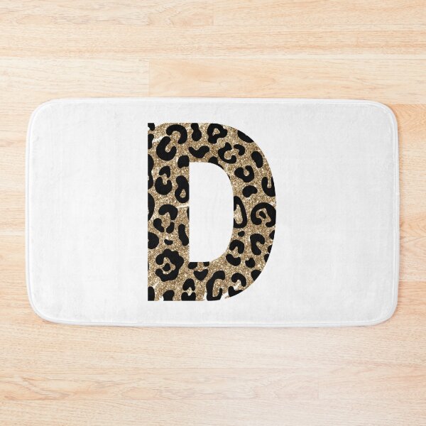 Item preview, Letter D Initial - Metallic Gold Glitter Animal Print designed and sold by brookemiller801.